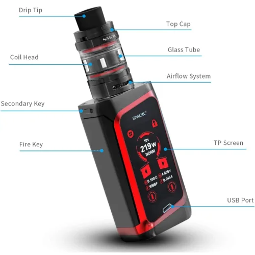 SMOK Morph 219 TFV Mini V2 2mL E Cigarettes Kit No Nicotine