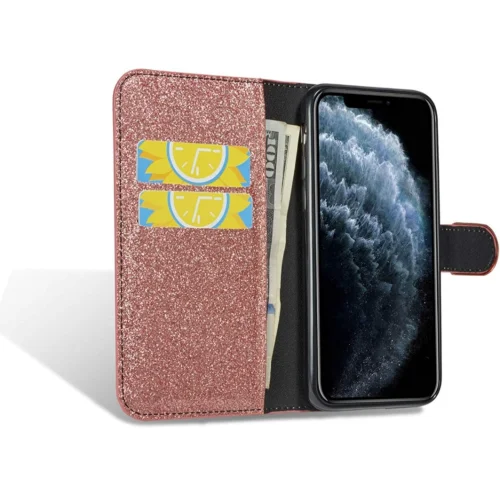 ZCDAYE Case for iPhone 11 Pro 5.8 inch(2019),Luxury Bling Glitter [Magnetic Closure] PU Leather Flip