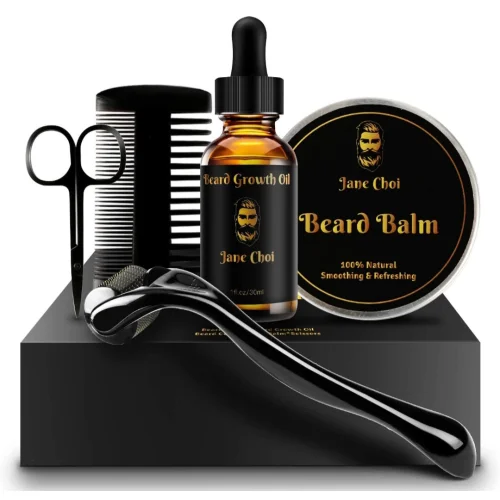 Beard Growth Kit, Beard Rapid Growth and Density, Beard Derma Roller for Men