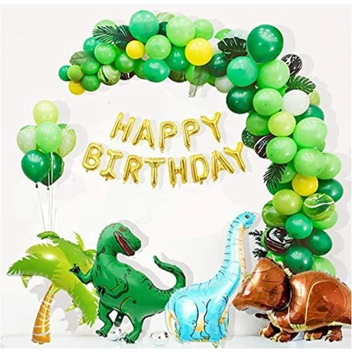 Dinosaur Birthday Party Decorations 214 pcs