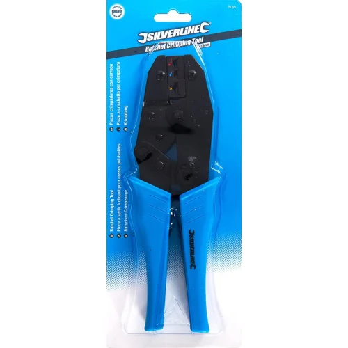 Silverline PL55 Ratchet Crimping Tool 220 mm