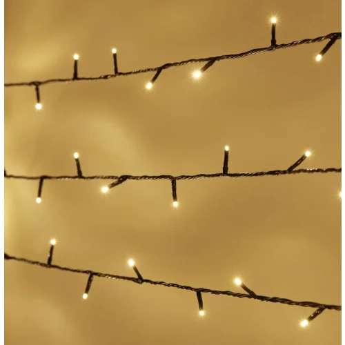Essential Connect 10m 100 Warm White Connectable Fairy Lights Green Cable