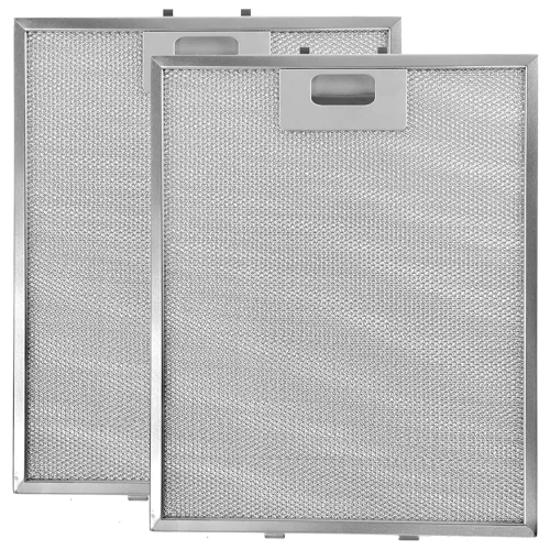 SPARES2GO Metal Mesh Filter for Baumatic Cooker Hood/Extractor Fan Vent (318 x 258 mm, Pack of 2)