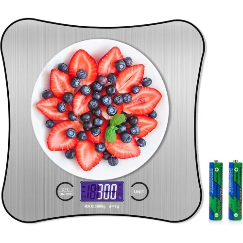 Kitchen Weighing Scales Digital,  Cooking Scales Stainless Premium Steel