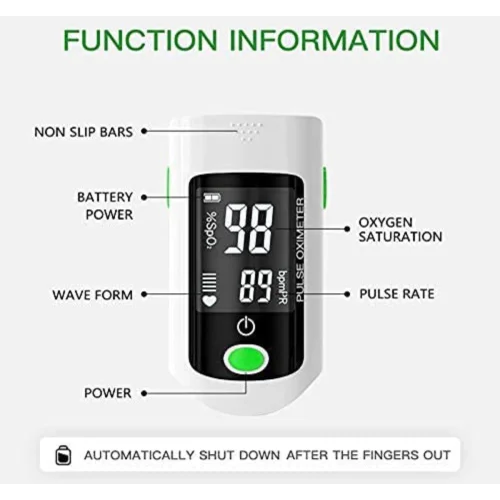 Digital Finger Oximeter, Blood Oxygen Saturation Pulse Oximeter