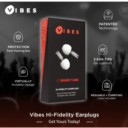 EarPlugs for Music Concerts, Festivals, Motorcycling - Hearing Protection