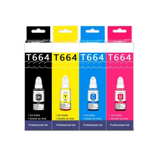 UniPlus ET-2650 Ink Refills 664 Ink Bottle Compatible for Epson EcoTank - 4 Pack