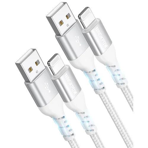 iPhone Charger Cable 2M- 2Pack Cable  Long Charger Lead Braided Fast Charging