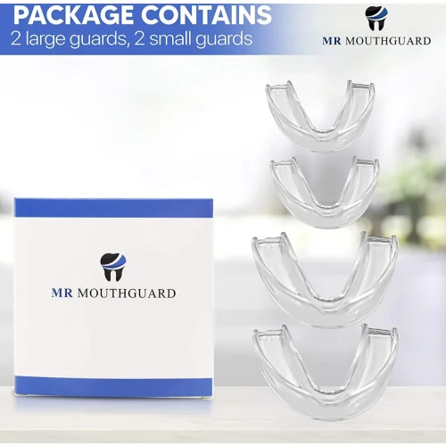 Dental Guards For Teeth Grinding x 4, Sleep Aid For Bruxism, Clenching & TMJ Pain Relief