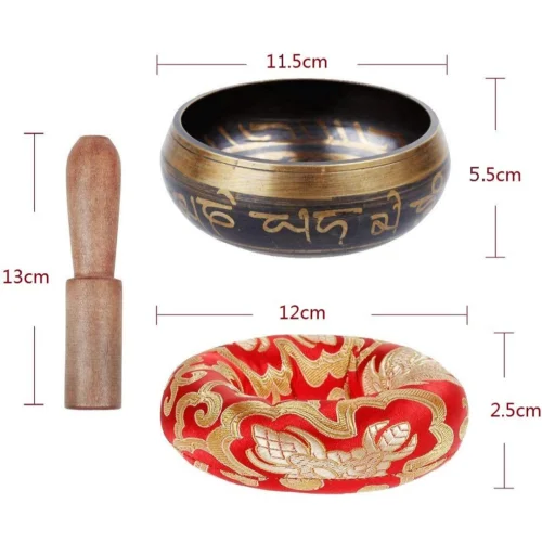 Singing Bowl - Exqline Silent Mind Tibetan Singing Bowl Set 11.5 CM