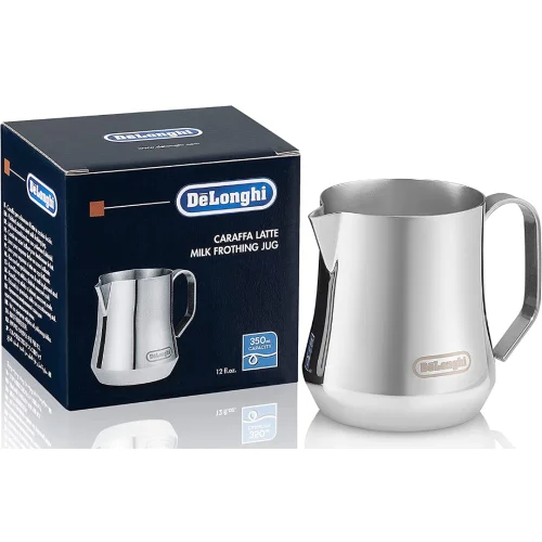 De'Longhi milk jug, 18/8 stainless steel, 350 ml