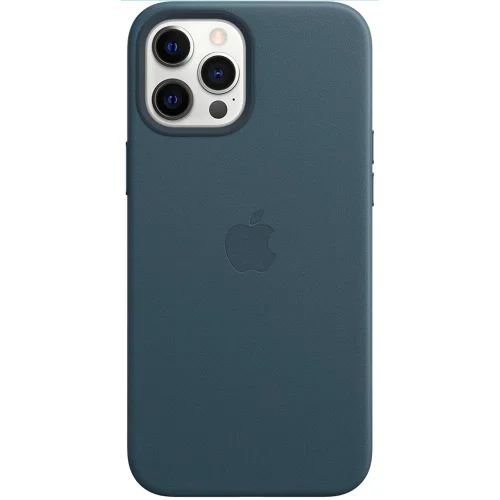 Apple Leather Case with MagSafe for iPhone 12 Pro Max- Baltic Blue - 6.68"