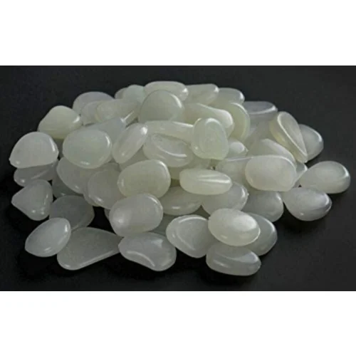 600g Glowing Pebble Stones, Glow in Dark Luminous Cobblestones Glowing Pebble Rock Stones