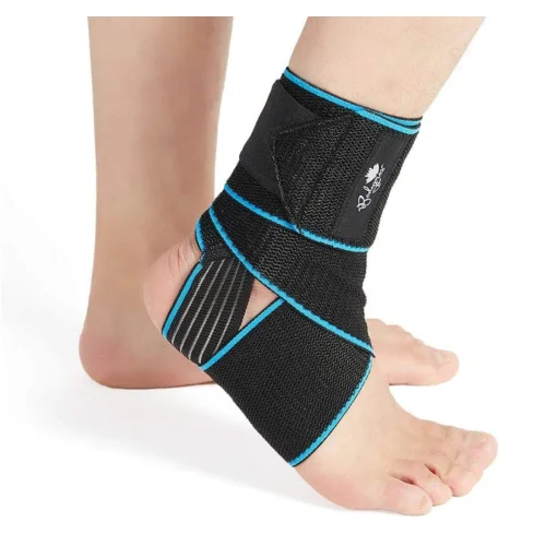 Ankle Support Brace 2 Pack, Adjustable Compression Ankle Braces for Sports Protection, One Size