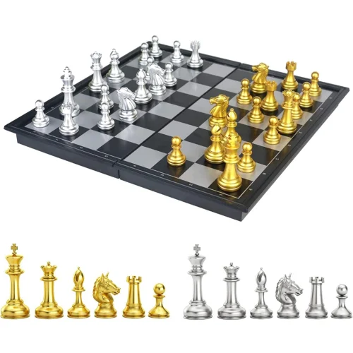 Chess Set Chess Board Game for Kids Adults with Magnetic Chess Pieces,Travel Chess Games