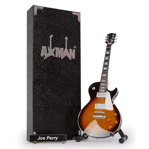 Joe Perry (Aerosmith) - Miniature Guitar Replica with Display Box and Stand
