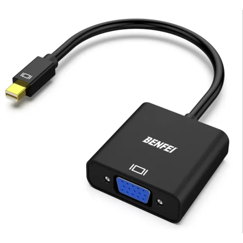 Mini DisplayPort to VGA Adapter, Mini DP Display Port to VGA Male to Female Adapter