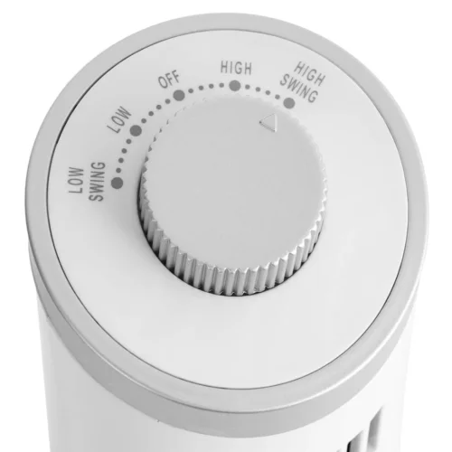 Pifco P50001 Tower Fan, 2 Speed Settings, Automatic Oscillation, 15 W Motor, White